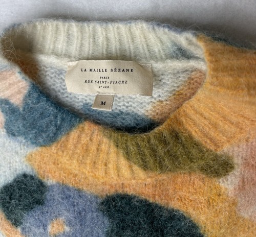 Rare Sezane Larissa Jumper sweater Size Medium Multicolored Wool Mohair Blend - Bild 6 von 6