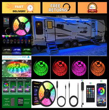 20FT RGB LED Awning Lights Kit for RV, Waterproof, APP/Remote Control, Music Syn