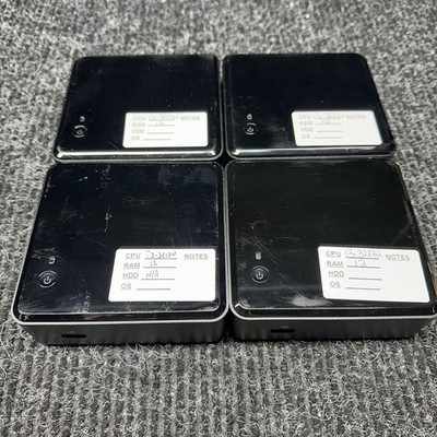 Lot Of 4 Intel NUC DC3217IYE i3-3217U 12GB RAM No SSD/Charger