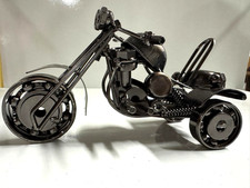 Deko-Motorrad aus Metall–Handgefertigtes Modell, Dekoration & Geschenkidee, 17cm