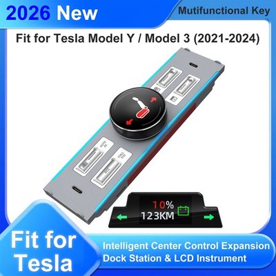 Intelligent LCD Control Station For Tesla Model 3 Y 2021-24 Adjustment Function