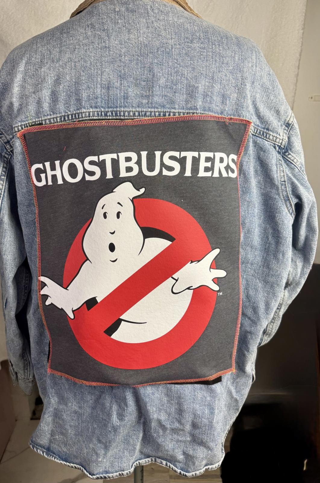 two face threads changeable patch denim jacket ut… - image 3