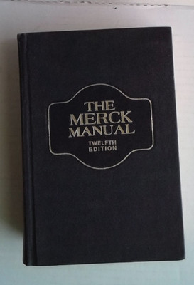 Classic ''The Merck Manual'' 12th Edition Tabed Vintage 1972