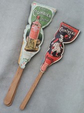 Eventails publicitaire anciens Cointreau Angers Elixir Combier Saumur art pub