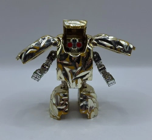 GoBots Rock Lords Nuggit Tonka Bandai Transforming Robot Golden Nugget 1995 VTG