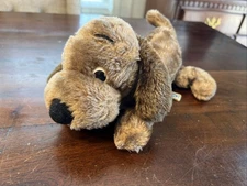 Vintage 1973 Dakin Drooper Dog 10” Plush! Brown Puppy Dog Nut Filled 50 Yrs Old!
