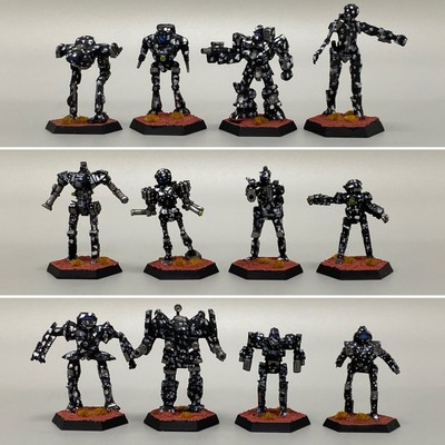 12 X Battletech Company Miniaturen Mechwarrior Mechs Fasa Iron Wind Ral Partha