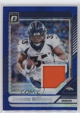 2024 Panini Donruss Optic Threads Blue Hyper Prizm Javonte Williams 1ce5
