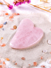 Gua Sha Rose Quartz Massage Tool Gua Sha Tool for Face and Body Skin Mass