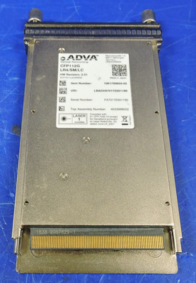 ADVA 1061700655-02 CFP112G SM/LC IF for 100GbE & OTU4 100G LR4 Format FREE SHIP