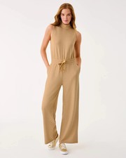 NWT Lilly Pulitzer UPF 50 Amore Jumpsuit Color:Heathered Iced Latte Choose Size