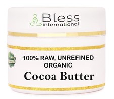 Raw Cocoa Butter 4oz Pure Natural Unrefined for Skin Hair DIY Cream Soap Lotion