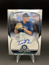 TEDDY MCGRAW 2023 BOWMAN CHROME DRAFT 1ST AUTOGRAPH MARINERS D AUTO Q1339