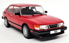 MCG 1/18 - Saab 900 Turbo Red 1981 Diecast Scale Model Car