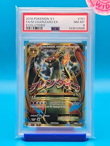 PSA 8 - 2016 POKEMON XY EVOLUTIONS 101 FULL ART/M CHARIZARD EX