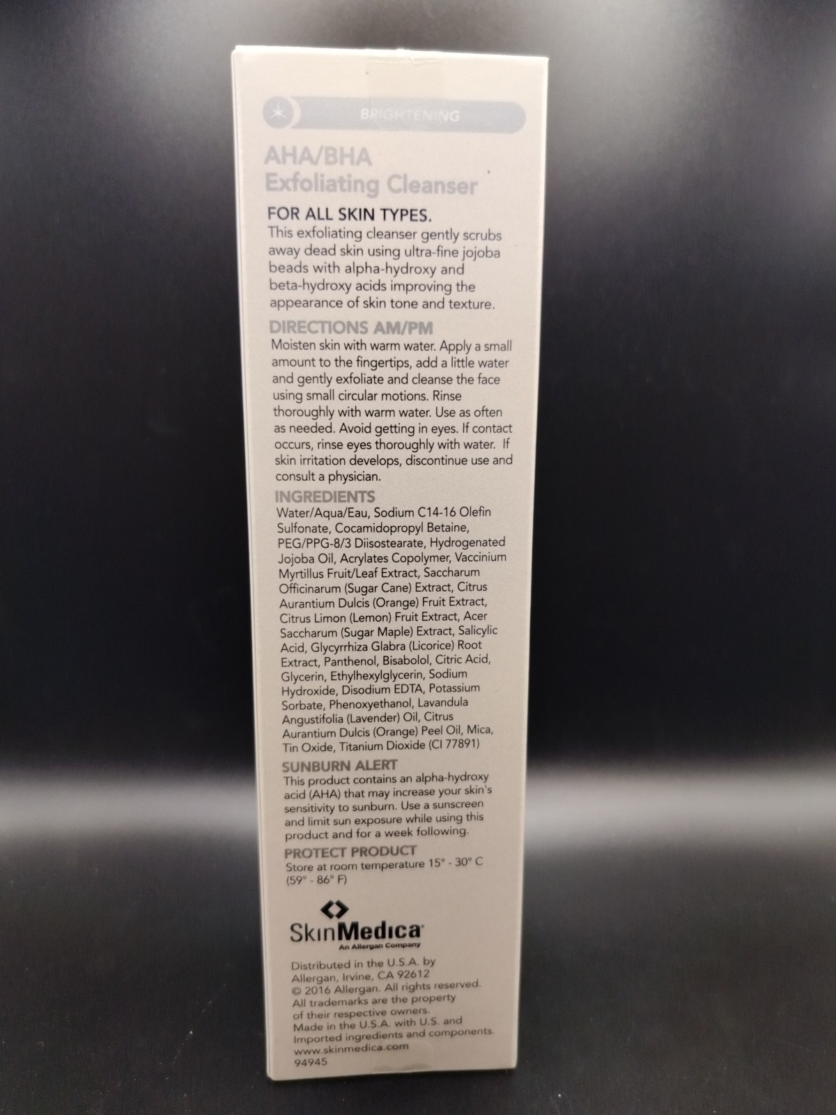 SkinMedica AHA/BHA Exfoliating Cleanser 6 oz. Facial Cleanser - Sealed
