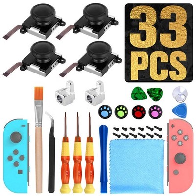[New Version] 4 Pack Joycon Joystick Replacement 3D Joystick Analog Left/Righ...