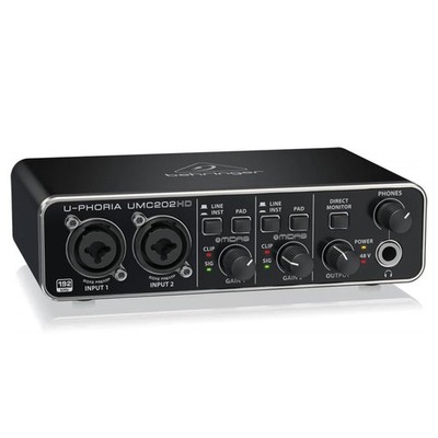 Behringer U-Phoria UMC202HD Audiophile 2x2 USB Audio Interface - SKU#2101191