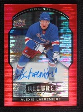 2020 Upper Deck Allure Rookie Red Rainbow /199 Alexis Lafreniere #100 Auto 0tl