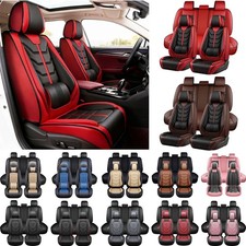 For Honda Accord Crv Civic Hrv Car Seat Covers Faux Leather Front Rear Cover