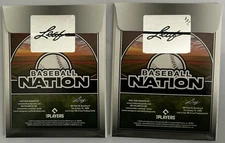 🔥⚾️2 Packs💥2025 Leaf Baseball Nation 1/1 Pre-Production Proof Factory Sealed🔥