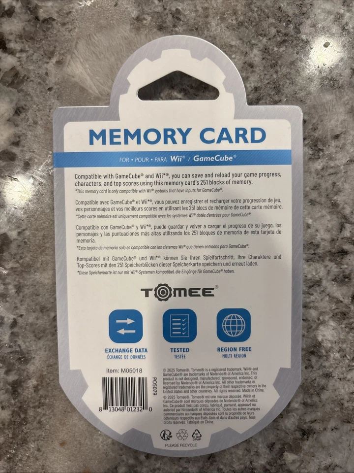 Hyperkin 16MB (251 Blocks) White Memory Card for Nintendo Wii or GameCube -... - Image 2 of 2