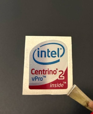 1 x Intel Centrino vPro 2 Inside  Sticker Label Decal 16mm x 20mm