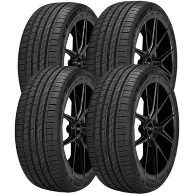 (QTY 4) 245/45R20 Nexen N'Fera AU7 103W XL Black Wall Tires
