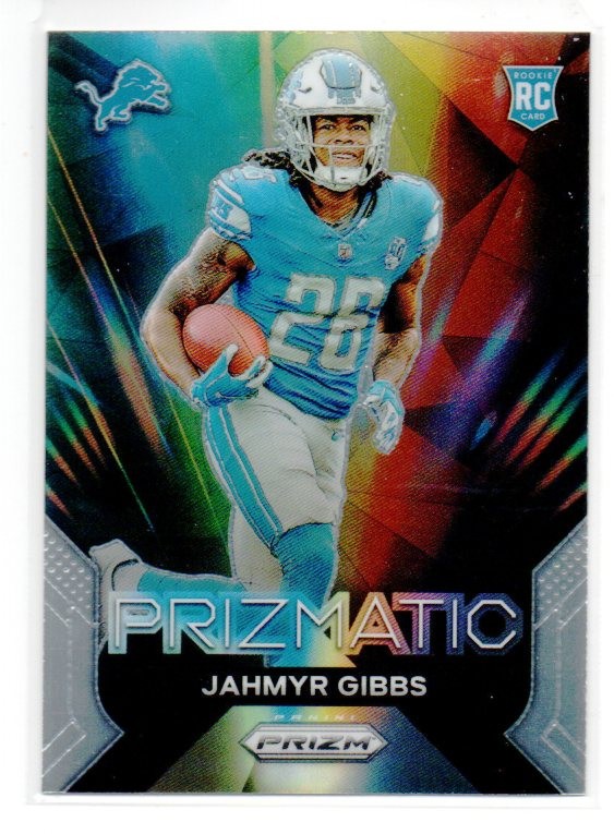 2023 Panini Prizm - Prizmatic #20 Jahmyr Gibbs (RC) LIONS