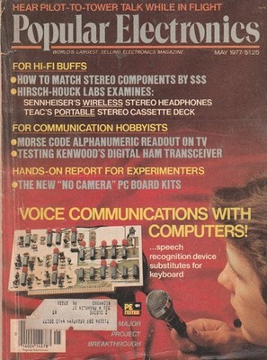 Vintage May 1977 Popular Electronics Magazine   Voice Communication Computer