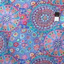 Kaffe Fassett PWGP092 Millefiore Aqua Cotton Fabric By The Yard