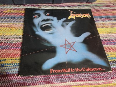 VENOM Gatefold Import-From Hell To The Unknown  85 First Press RARE Red Vinyl