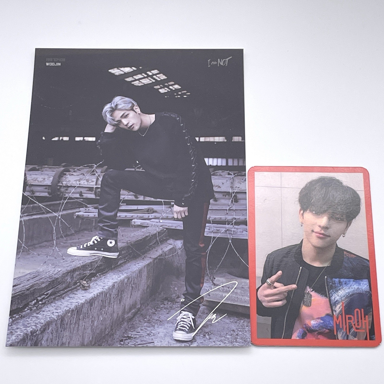 Stray Kids Woojin Miroh Photocard I am not Postcard Official | eBay