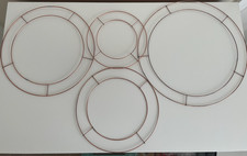 Flat Wire Wreath Rings 8, 10, 12 or 14 inch widths for Christmas and Wreaths