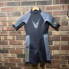 Ho Sports Youth Wetsuit Junior 12 Spring Suit Black Gray Zip MFG Aqua Seal Youth