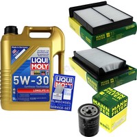 Inspektionspaket 5L Liqui Moly Longlife 5W-30 FüR Suzuki SX4 1.6 VVT 4X4 1.5