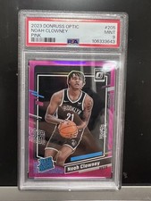 2023-24 Optic Fast Break Noah Clowney Rated Rookie Pink /25 PSA 9 JERSEY # 1/1