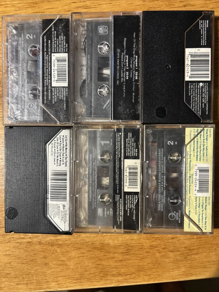 6 Pack Lot RockCassette Collection Foto 2 de 4