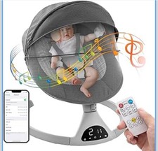 Soobaby Baby Swing for Infants,Electric Bouncer for Babies,Portable Swing for Ba