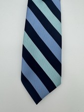Boys blue Striped clip on neck tie Blue Dressy Formal Outfit
