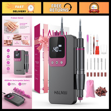 Professional Electric Nail Drill Kit - Portable Cordless Nail File for Acrylic 