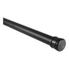 Design House Stainless Steel 42 to 72in Adjustable Shower Rod in Matte Black