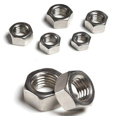 M1.0 M1.2 M1.4 to M64 Hex Full Nuts DIN 934 A2 & A4 Stainless Steel Hexagon Nuts