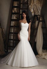 Blu by Mori Lee Wedding Dress Size 10 Gown 5108 Perfect Condition