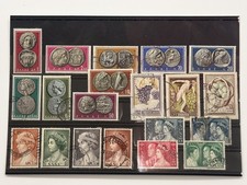 Postage Stamps 1933-1945 Greece Mythology Vintage Set of 20 Queen Elizabeth MH
