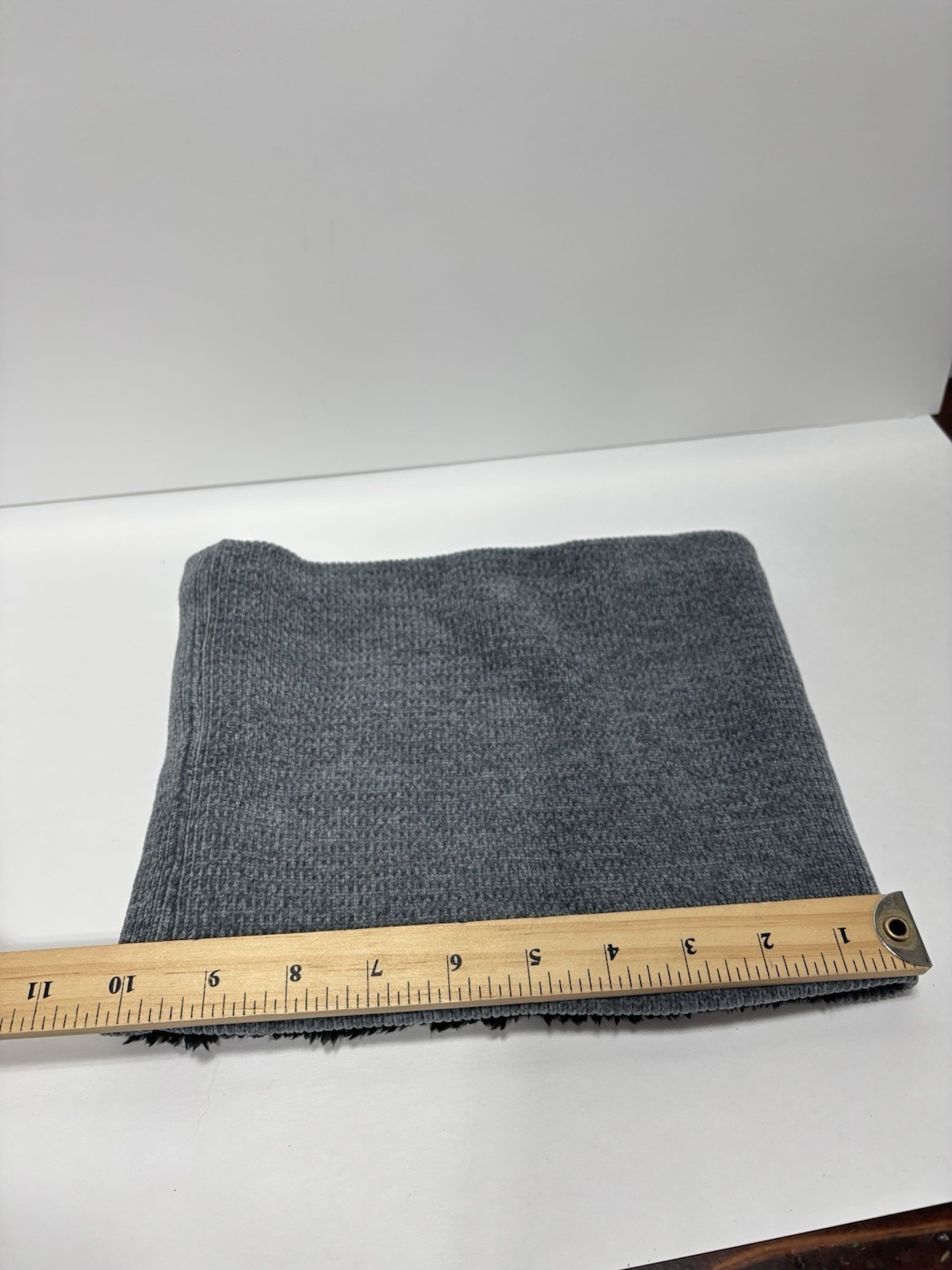 Grey Winter Fleece Neck Warmer Thick Knit Windproof Gaiter for Men / Women - New