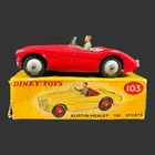 Vintage Dinky Toys Austin-Healey 100 Sports Car No.103 By Meccano Ltd w/ Box