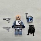 LEGO Star Wars Jango Fett Minifigure Smile, Blue, Bounty Hunter, SW0468 75015