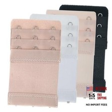 Bra Extenders 3 Hooks Women's 4 Pcs- 3 Hook Bra Extenders 3/4 Inch Spacing