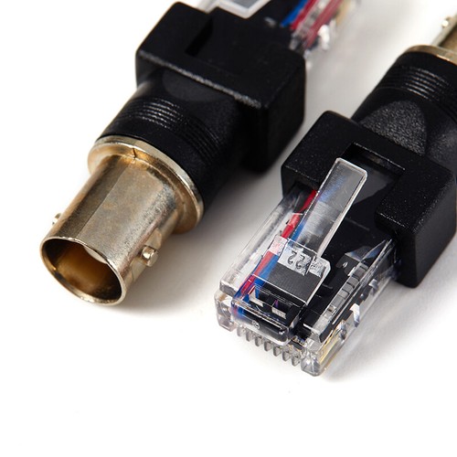 1Pc Black Connector BNC Female Jack to RJ45 Male Plug RF Adapter Coaxial--SA AT - Picture 5 of 10